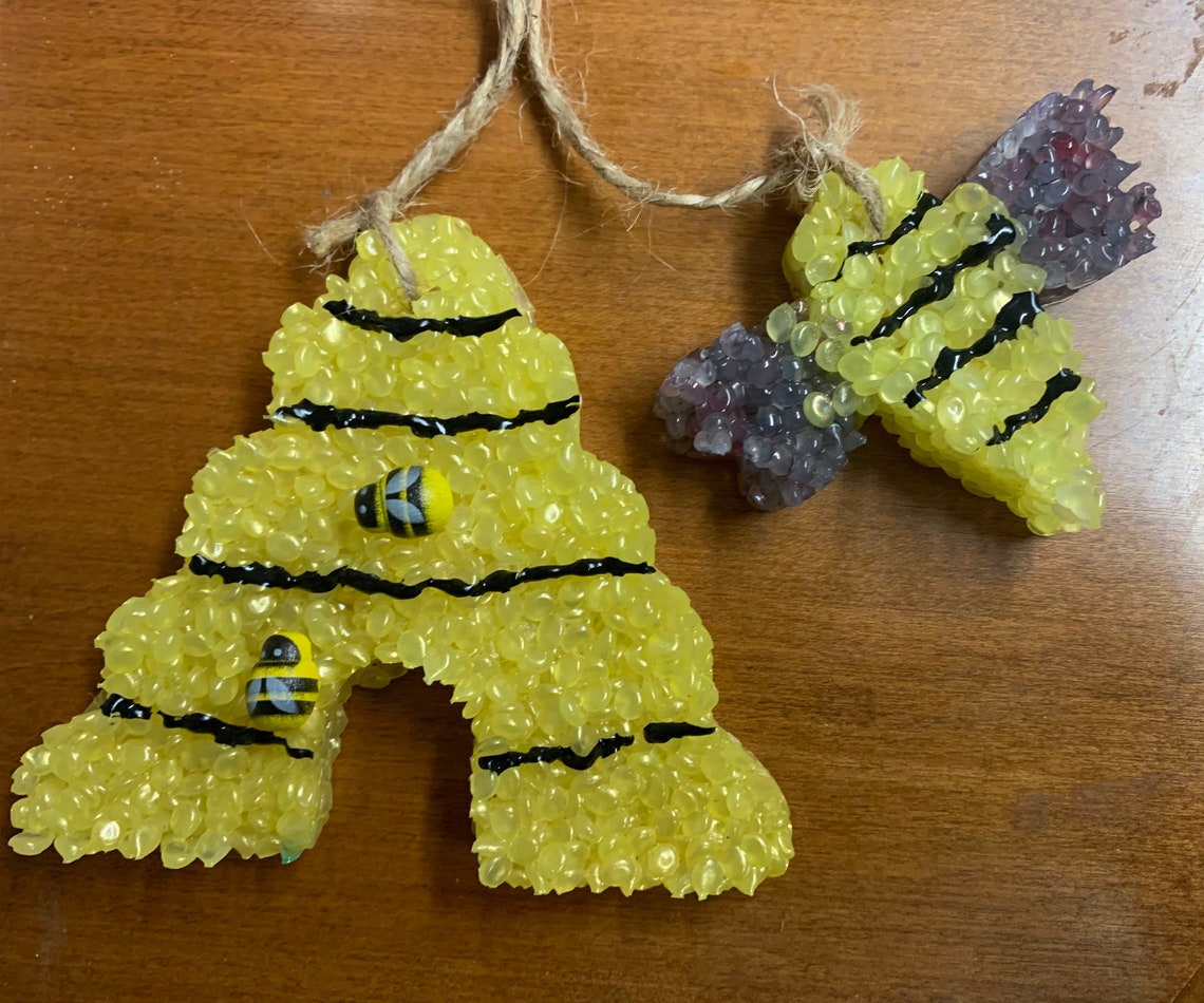 Car Freshies Bumble Bee &amp; Bee Hive Air Freshener Car
