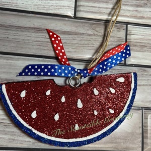 Patriotic Watermelon Car Freshie Air Freshener