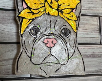 French Bulldog Frenchie w/Bow Freshie Large Aroma Bead Air Freshener Car Scents Candle Accessory Wholesale Freshies birthday gifts Freshie