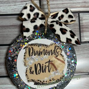 Softball Diamonds & Dirt Car Air Freshener: Scented Freshie