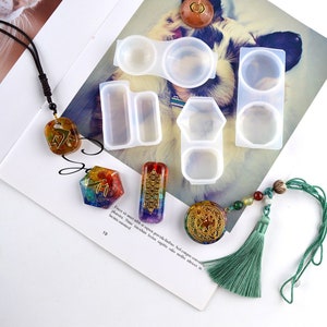Round rectangle Pendant Resin Mold -resin pendant mold Cabochon silicone pendant molds craft mould for Jewelry pendant making