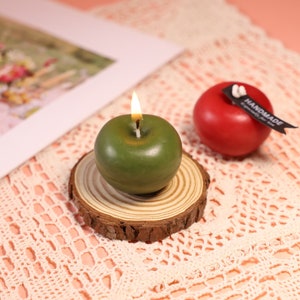 3D Apple Silicone Mold-Fruit Apple Candle Mold-Cute Christmas Apple Candle Mold-Apple Soap Mold-Apple Mousse Cake Baking Mold