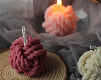 Ball of yarn candle mold-Woolen ball candle mold-Silicone candle mold-Cute candle mold-Aromatherapy candle mold-Mousse Cake Mold