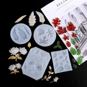 Resin Mold Various Leaves Molds, Leaf Silicone Mold Resin, Small Maple Leaf Molds, Tree Leaf Jewelry Mold, Epoxy Leaves Resin Molds Art