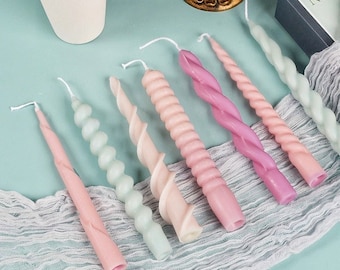 Thread Candle Mold-Spiral Long Rod Silicone Mold-Spiral Pillar Candle Mold-Scented Candle Mold-Silicon Mold for Candle Making-Candle mould