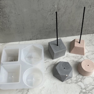 Multi cavities incense holder incense stick holder mold concrete mold cerement craft Nordic craft