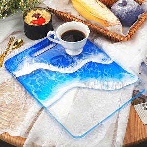 Large rectangle silicone tray mold-Round coaster resin mold-Rectangular resin tray mold-Table mat resin mold-Kitchen anti-scalding pad mold