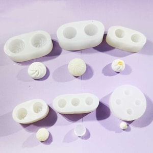 Mini Brötchen Silikonform, Kreativität gedämpfte Brötchenharzform, Brötchenohrringe Silikonform, drehbare Kristallbrötchenform, Essen spielen Modellform