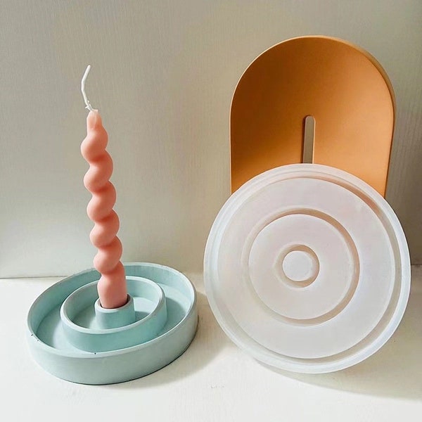 Candlestick Holder Resin Mold Etsy