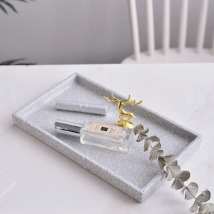 Rectangle jewelry Tray Molds trinket storage tray  Decor Concrete Terrazzo Coaster Serving Tray Molds Epoxy Resin Molds