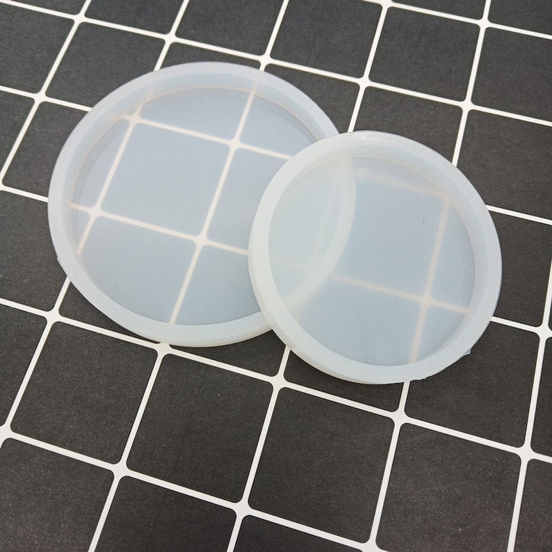 Round silicone coaster moldSilicone mold for resin coaster Etsy