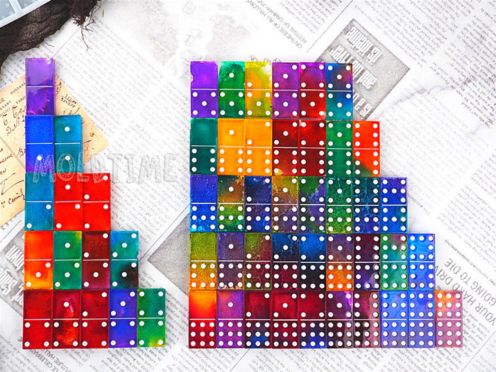 Domino Mold2 Styles Silicone Domino Mold for Resinresin Pai Etsy