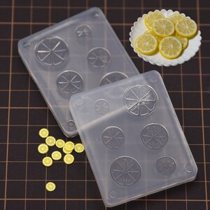 Lemon Slices Silicone Mold-mini Lemon Slices Resin Mold-food Play Lemon ...