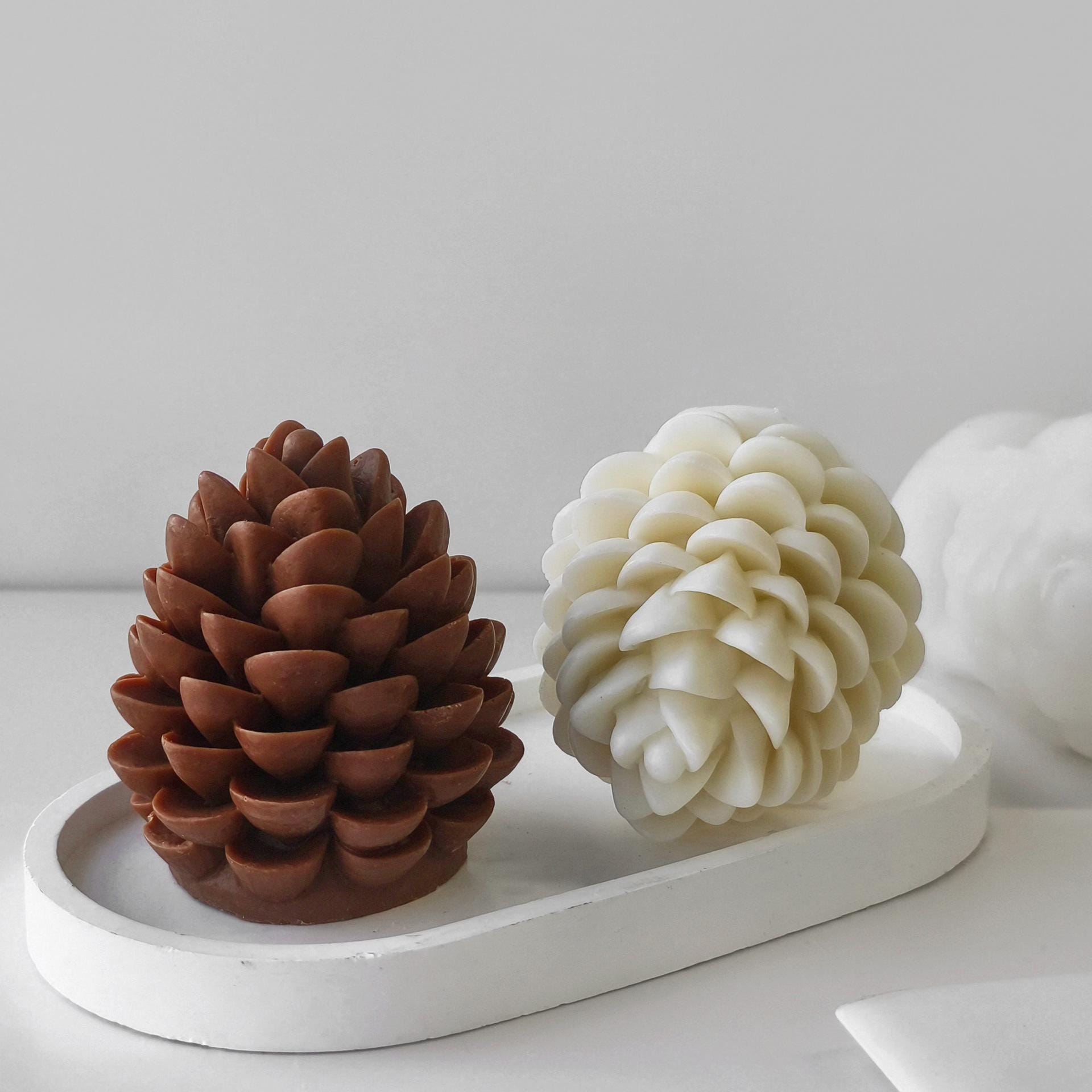 Gukasxi 2 stampi per candele per albero di Natale, 3D, in