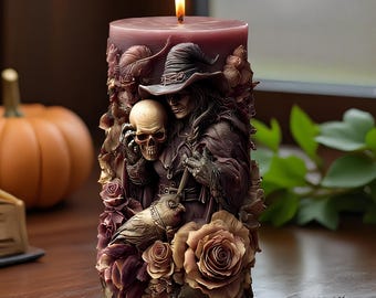 Easter Candle Silicone Mold-Embossed Flower Pillar Candle Mold-Relief Mother And Child Embracing Pillar Mold-Soy Wax Candle Mold