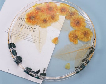 Large enough Round Silicone Mold, 24.5cm 11" Round Tray mold,Coaster Molds For Epoxy Resin, Resin Tray Molds Large Circle
