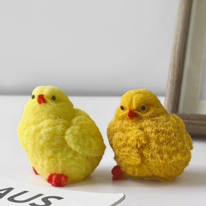 Animal Chick Candle Silicone Mold-Cute Little Chickens Candle Mold-3D Easter Chickens Resin Mold-Chickens Concrete Aromatherapy Plaster Mold
