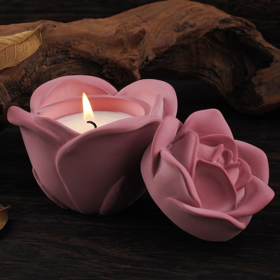 Stampo per fioriera in cemento, vaso da fiori stampo in silicone portagioie stampo in resina vaso per candele stampo in gesso di cemento stampo Jesmonite, decorazioni per la casa fai da te