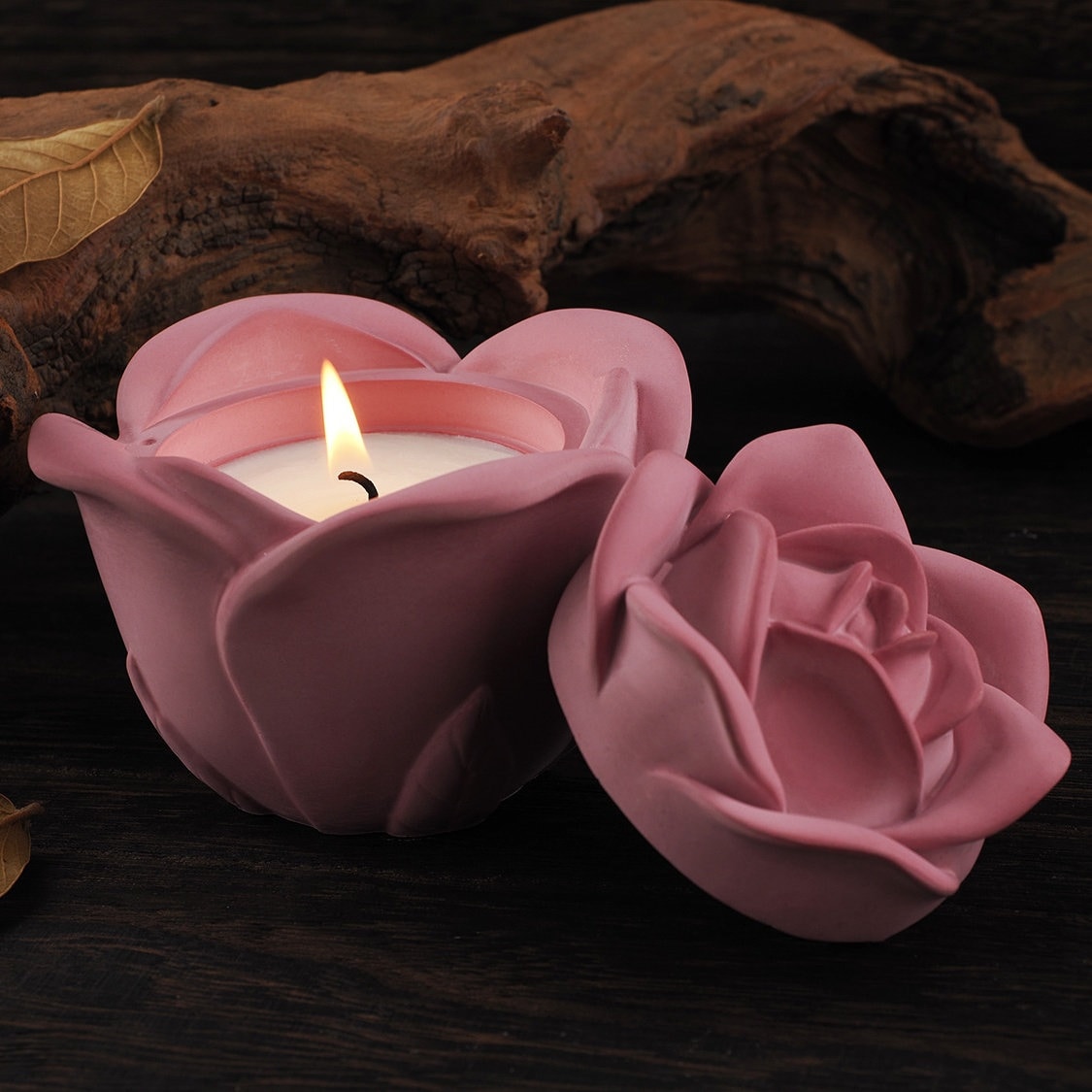 Stylized Rose ステンドグラスモールド　発泡スチロール Rose Jar Silicone Mold-rose Flower Storage Box Resin Mold-plaster