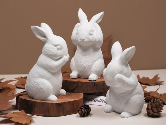 Stampini Silicone Per Pasqua - 4 Forme Coniglietti 3D - Foto 2