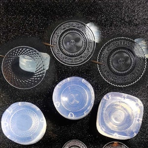 Mini dish silicone mold-Mini Lace plate resin mold-exquisite fruit plate mold-miniature tableware plate model mold-Mini food play model mold