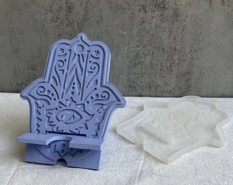 Handyhalter Gießharzform-Handyständer Mold-Silikon Telefonhalter Mold-Resin Bastelform-Epoxidharz Kunstform-Home Decor Mold