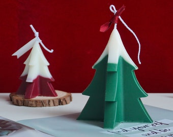 Christmas Tree Candle Mold-3D Christmas Tree Silicone Mold-Christmas Tree Plaster Mold-Aromatherapy Candles Mold