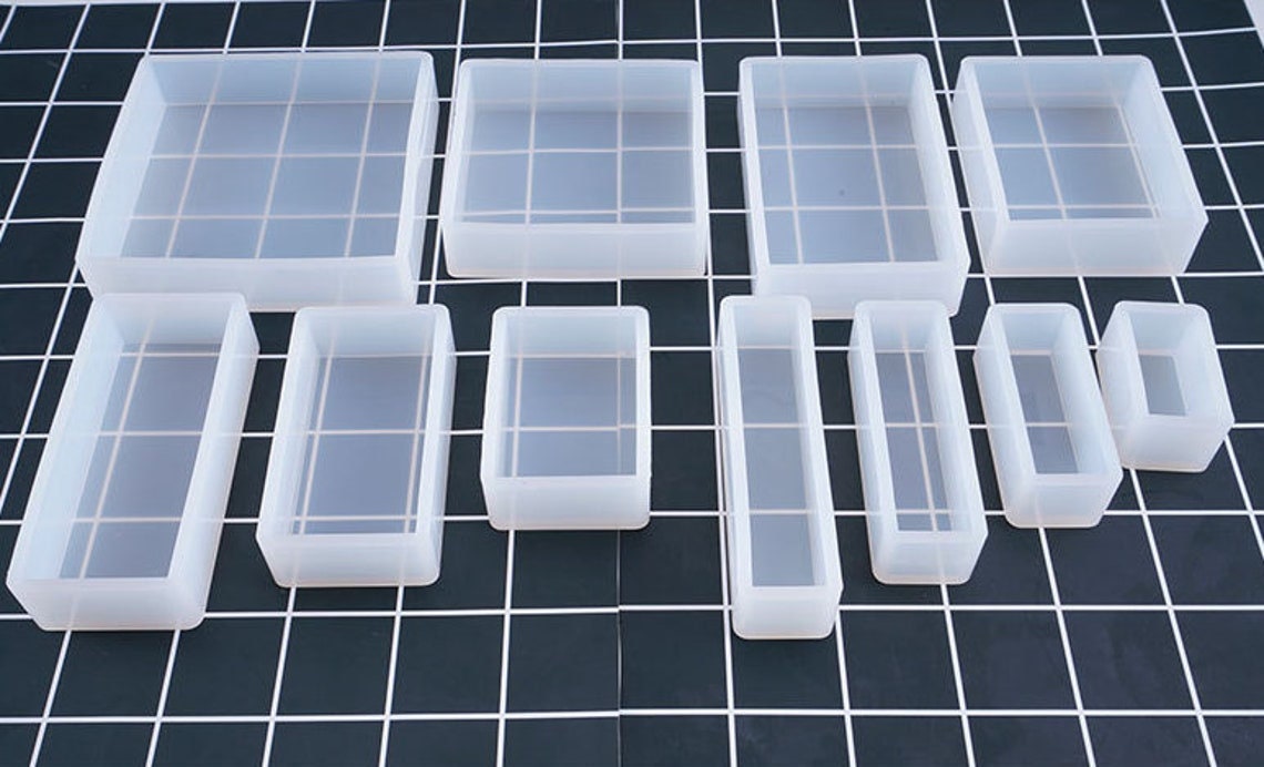 OOKWE Resin Table Molds,Rectangle Silicone Molds for Resin Casting