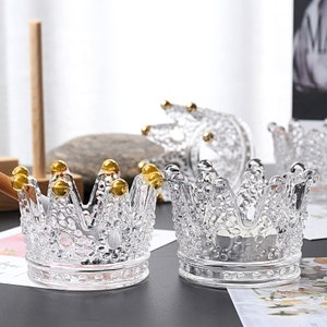 Crown Ashtray Silicone Mold-Crystal Crown Candle Holder Mold-Crown Jewelry Storage Jar resin mold-Gypsum Candle Tray-Ring Storage Box mold