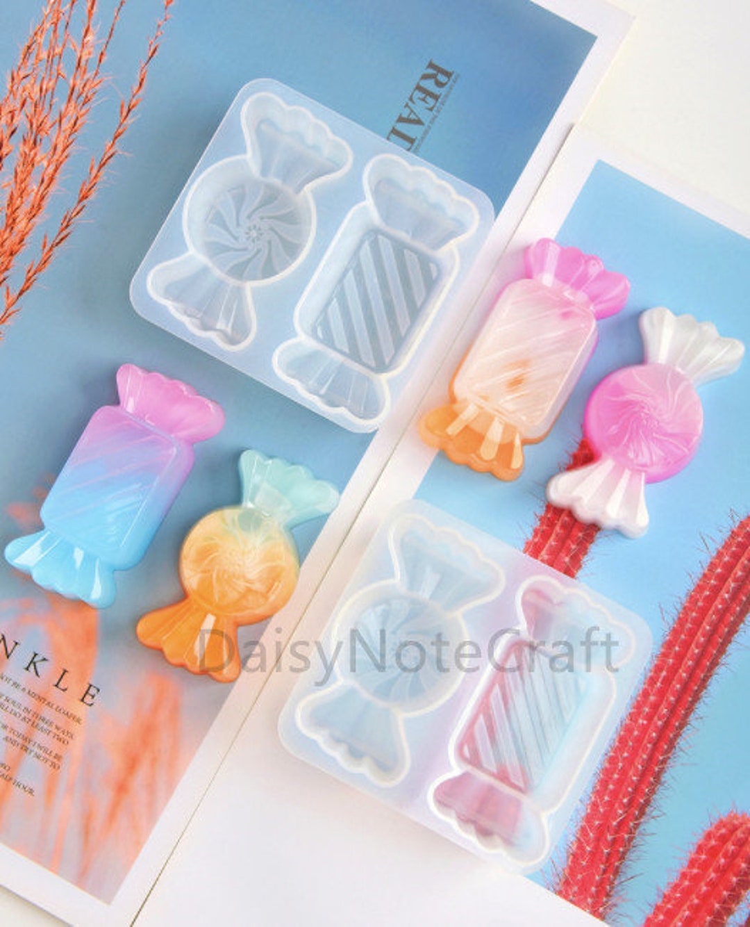 Mini Gemstone Silicone Mold Miniature Food Sweets Jewelry Fondant Clay  Candy Bakeware Mould