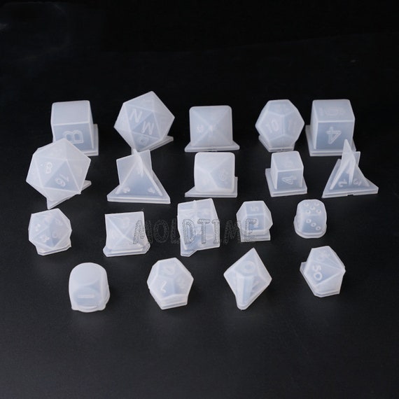 7 Styles DND Dice Mold Set-silicone Dice Mold-resin Dice Mould