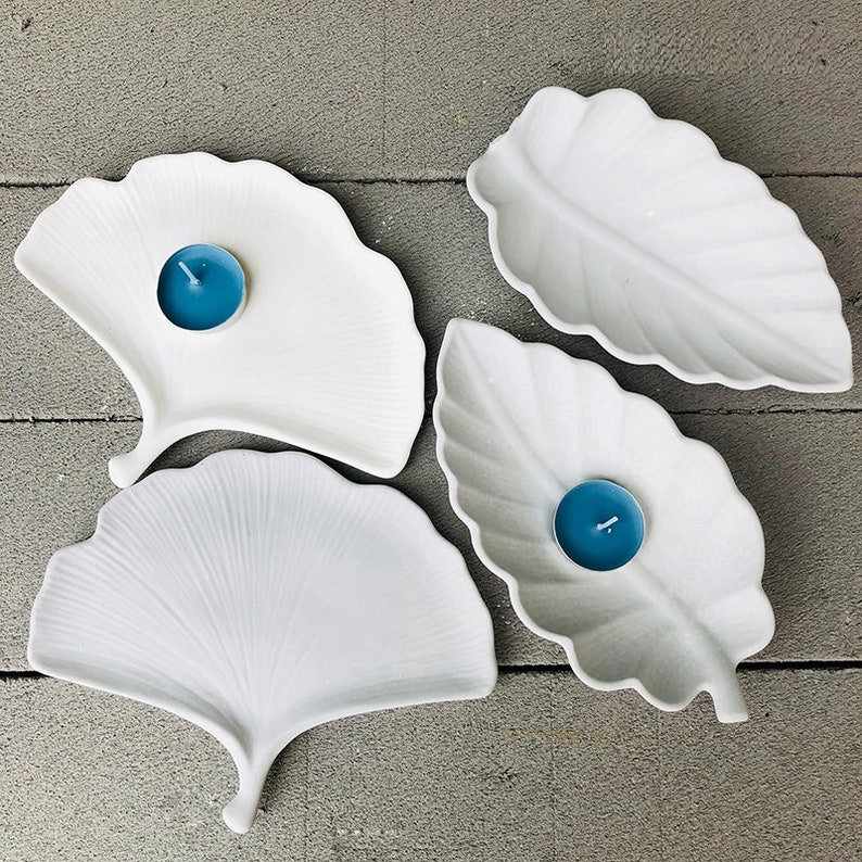 Leaf Tray Epoxy Resin Molds DIY Handmade Plaster Jewelry...