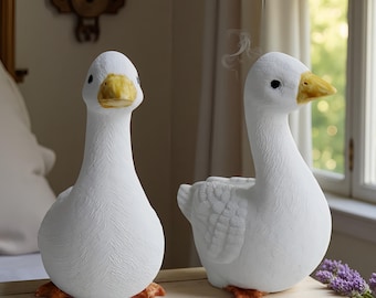 Stampo in silicone a forma di oca bianca - Stampo in resina 3D a forma di oca - Stampo di grandi dimensioni per decorazioni domestiche a forma di oca - Stampo fai da te per cemento, gesso e ornamenti a forma di oca
