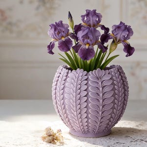 Blumentopf Silikonform-Lavendel Relief Kerze Glasform-Blumendruck Beton Sukkulente Pflanzer Form-Jesmonit Gips Kerze Gefäß Form