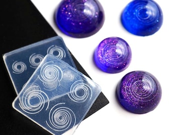 Cosmic Planet Ronde Vortex Hars Schimmel-Siliconen Spiraalvormige Mold-Star Ball Vortex Mold-UV Resin Molds-Cosmic sphere Accessoires Schimmel