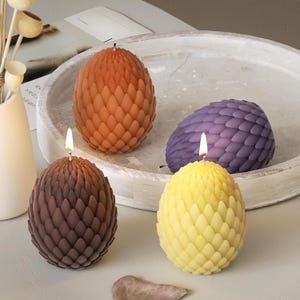 Dragon Egg Silicone Mold-3D Dragon Egg Candle Mold-Crystal Dragon Egg Mold-Dragon Egg Scented Candle Mold-DIY Aromatherapy Plaster Mold
