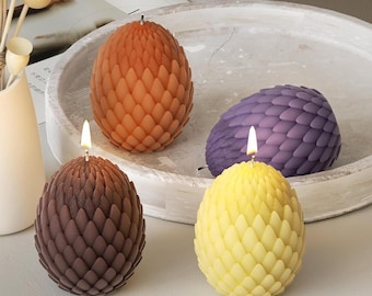 Dragon Egg Silicone Mold-3D Dragon Egg Candle Mold-Crystal Dragon Egg Mold-Dragon Egg Scented Candle Mold-DIY Aromatherapy Plaster Mold