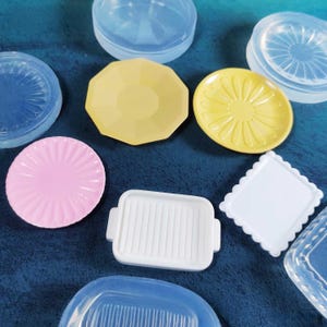 Miniature Dish Silicone Mold-Dollhouse Tray Resin Mold-Tableware Plate Mold-Mini Food Mold for Dollhouse-Epoxy Resin Art Mold