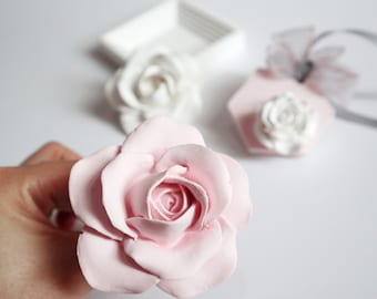 Rose Flower Silicone Mold-3D Rose Flower Resin Mold-Rose Fondant Mold-Chocolate Cake Decor Mold-Scented Plaster Rose Mold-Epoxy Resin Molds