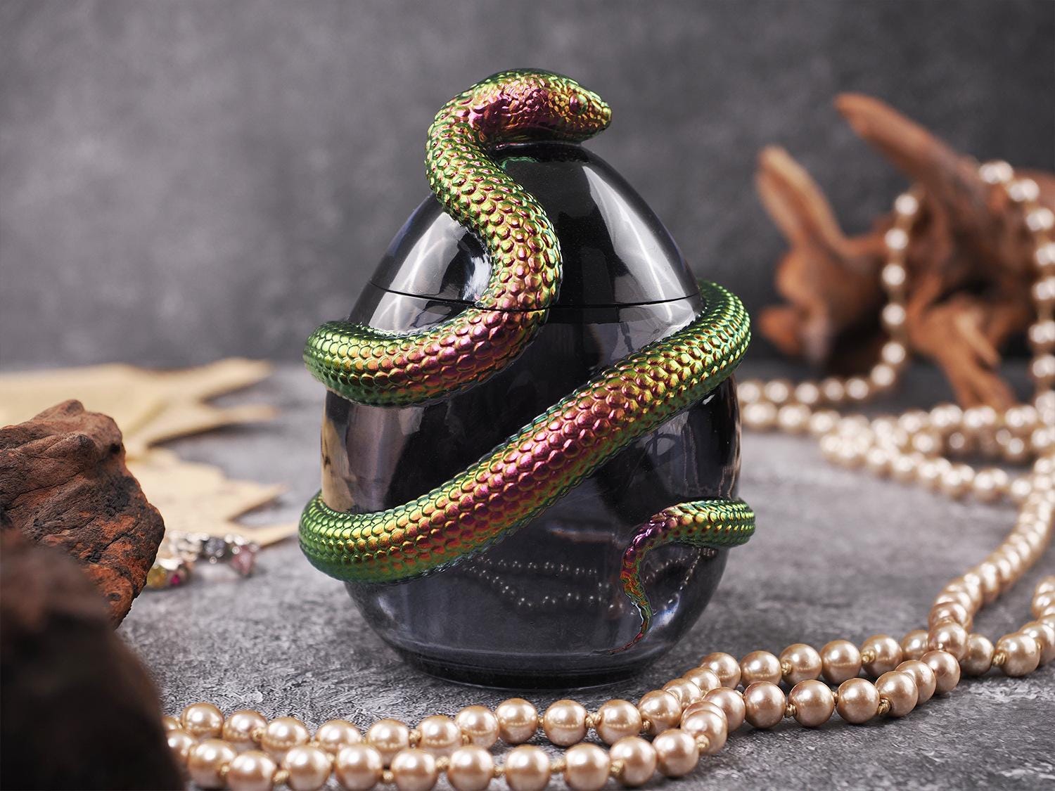 Witchy Rolling Tray Epoxy Hars Siliconen Mallen Set Snake en Skelet Grote Maat