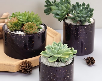 Resin Planter Pot Mold Cylinder Silicone Flowerpot Mold,Cement Plaster Cactus Succulent Pot Molds,Resin Pen Holder Candle Holder molds