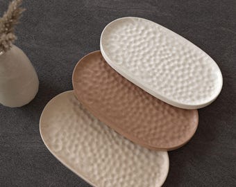 Molde de silicona para bandeja con ondas de agua - Molde de hormigón para bandeja ovalada para velas - Molde para bandeja de cemento/yeso/raysina - Molde de resina para posavasos/plato de joyería DIY