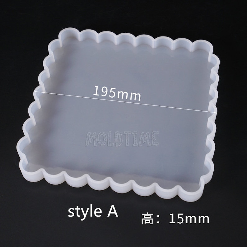 Wavy edge silicone coaster moldSquare Silicone mold for Etsy