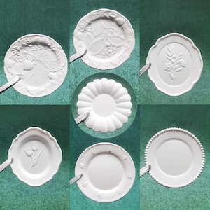 7 Style Miniature Dish Silicone Mold-Dollhouse Flower Plate Resin Mold-Tableware Tray Mold-Mini Food Mold for Dollhouse-Epoxy Resin Art Mold