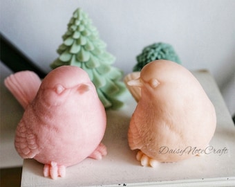 3D bird silicone candle mold-Cute bird plaster/concrete mold-bird candle mold-sparrow resin molds-epoxy resin bird desktop ornaments mold