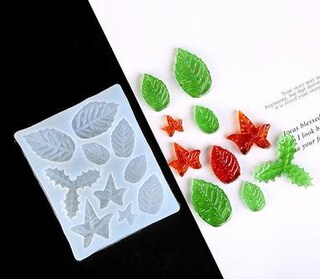 Japleed Stampi In Silicone A Forma Di Foglia D'Acero - Stampi Per Resina, Cemento E Argilla - Vassoio Portagioielli E Portacandele Fai-Da-Te