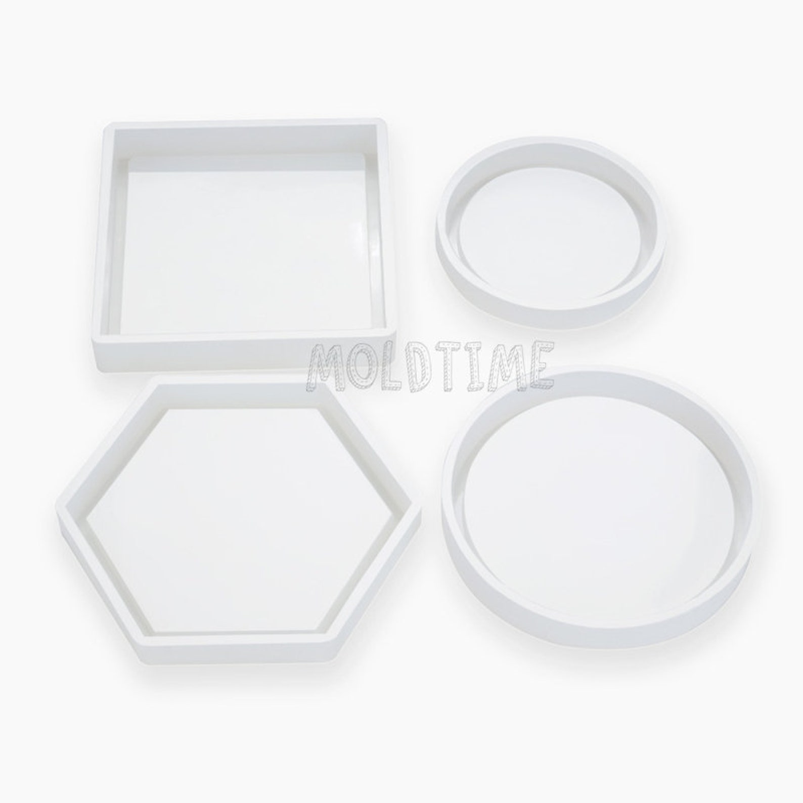 Round/square Silicone Coaster Moldsilicone Mold for Resin Etsy