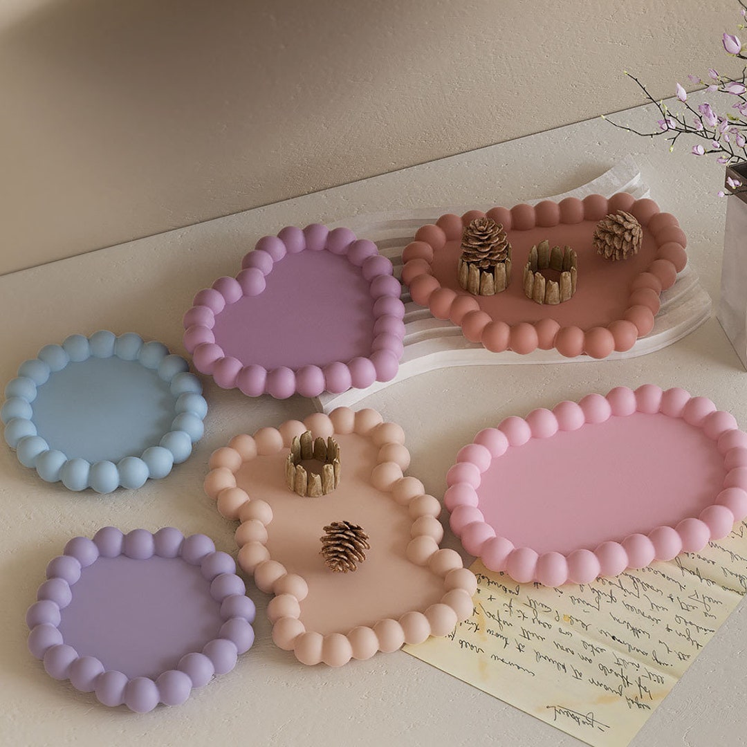 Bubble Round/cloud/heart Tray Silicone Mold for Handmade Mold for ...