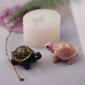 3D kleine schildpad siliconen mal-cartoon schildpad kaars mal-schildpad chocolade/fondant/kaars mal-aromatherapie gips mal