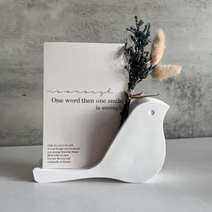 Porte-cartes oiseau simple, moule en silicone, moule à message oiseau mignon, porte-cartes de visite oiseau, moule, moule à message pour bureau, moule à clip photo en ciment